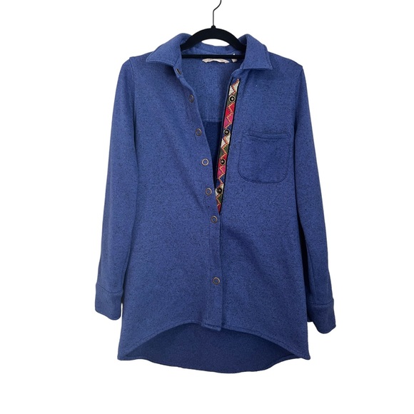 Soft Surroundings Willow Shirt Shacket Royal Blue XS FLAW - Picture 1 of 10